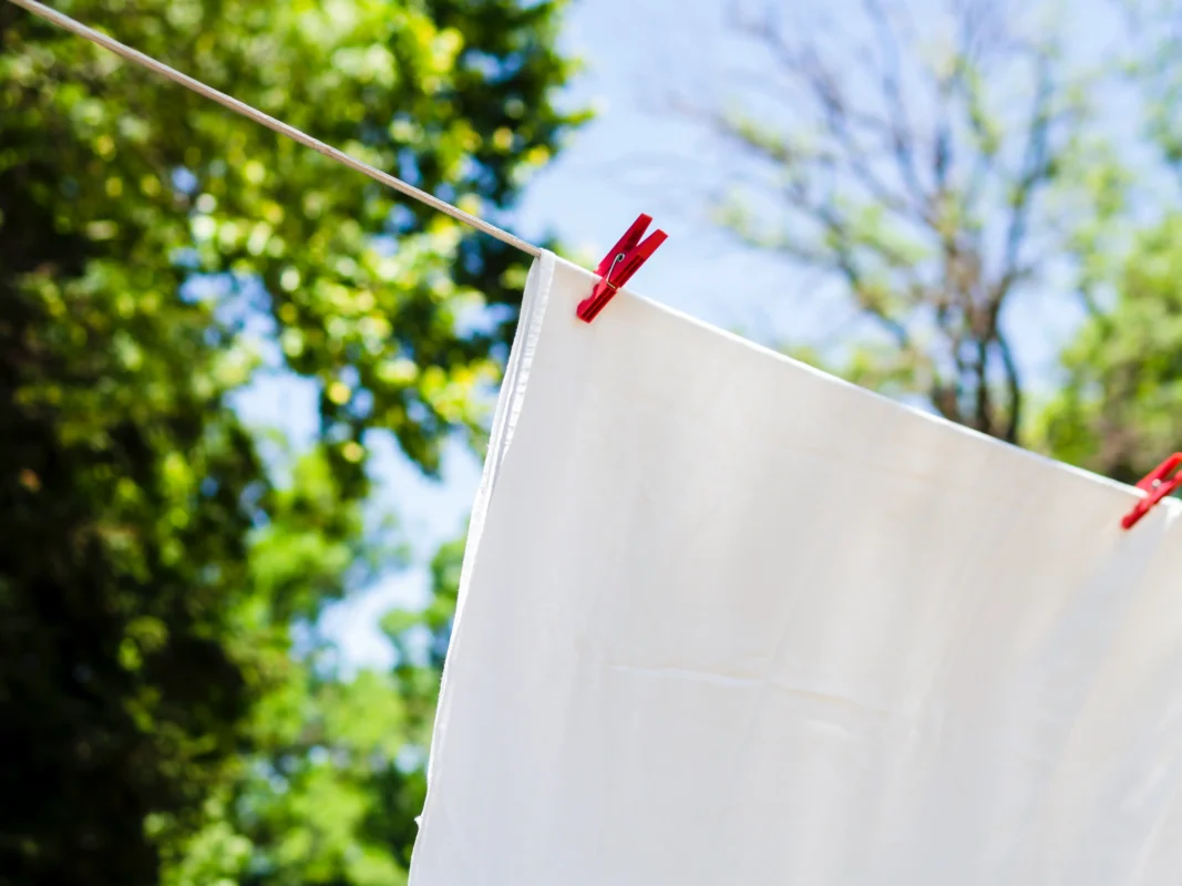 Cum să eviți și să te protejezi de microplastice în 2025 5 close-up-white-sheet-drying-line