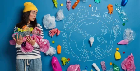 femeie-voluntar-activist-pentru-protectia-mediului-microplastic-pollution