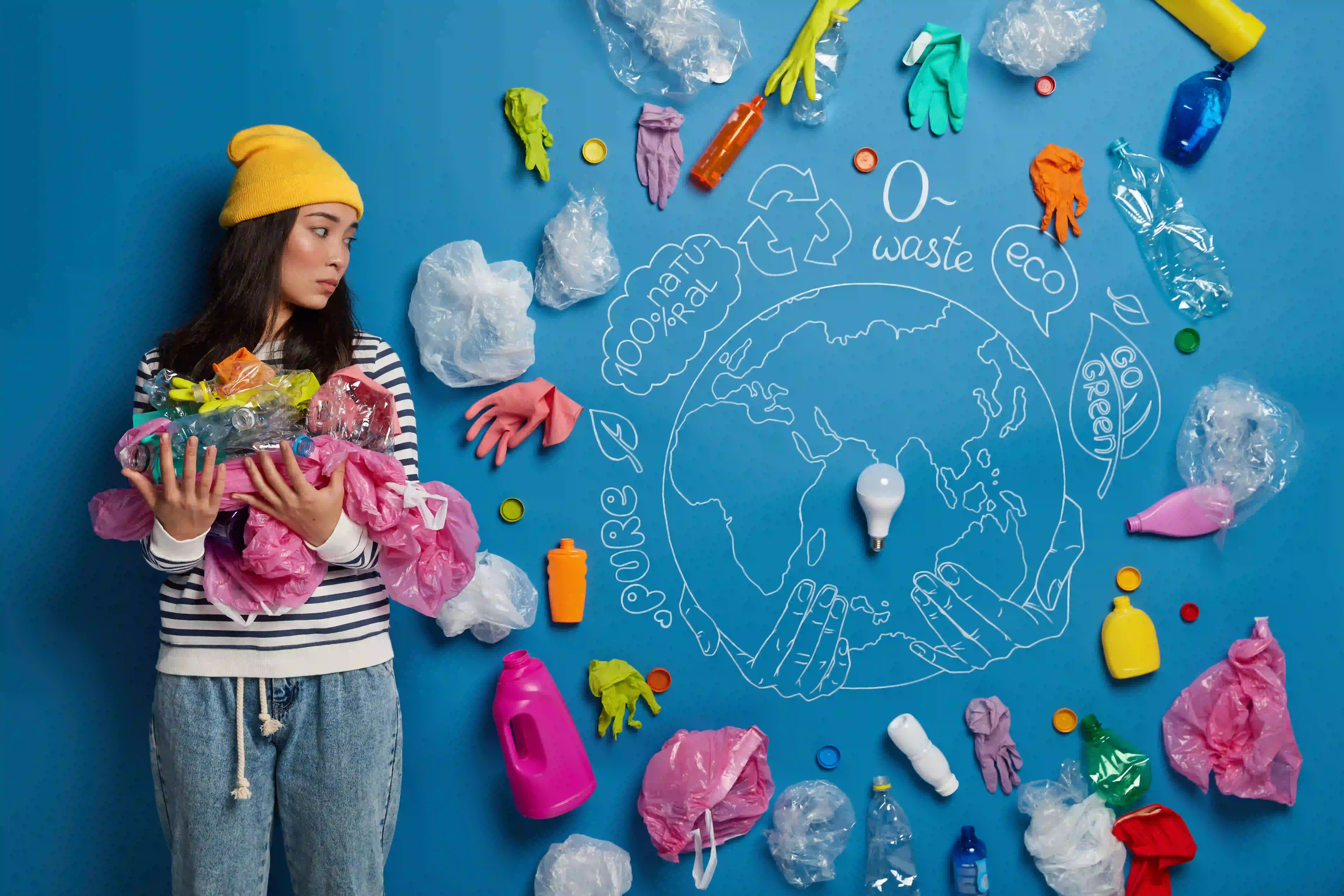 femeie-voluntar-activist-pentru-protectia-mediului-microplastic-pollution